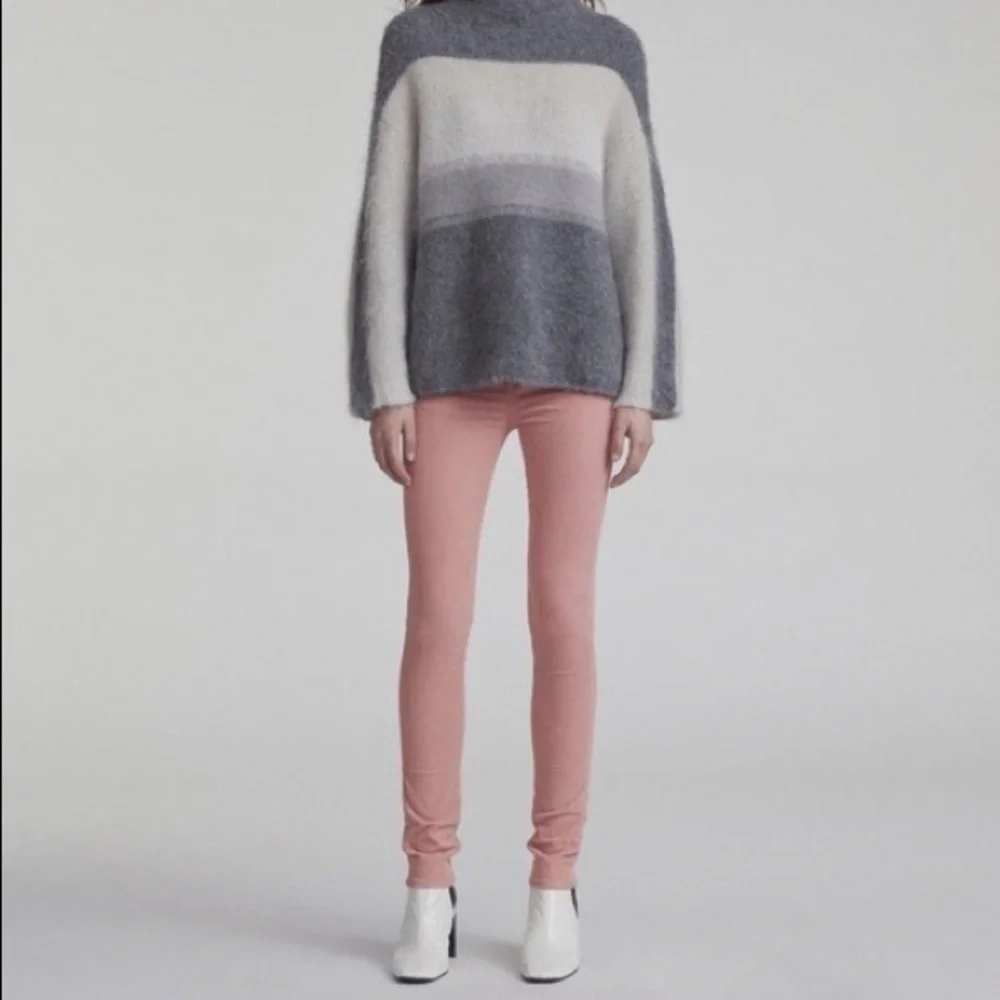 rag & bone Pink High Rise Skinny Corduroy Pants 24 - Picture 3 of 13